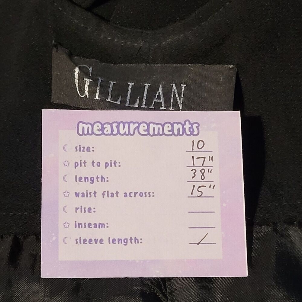 GILLIAN Black Sleeveless Mini Dress Size 10 LBD Strappy Sweetheart Fit and Flare - Picture 2 of 9